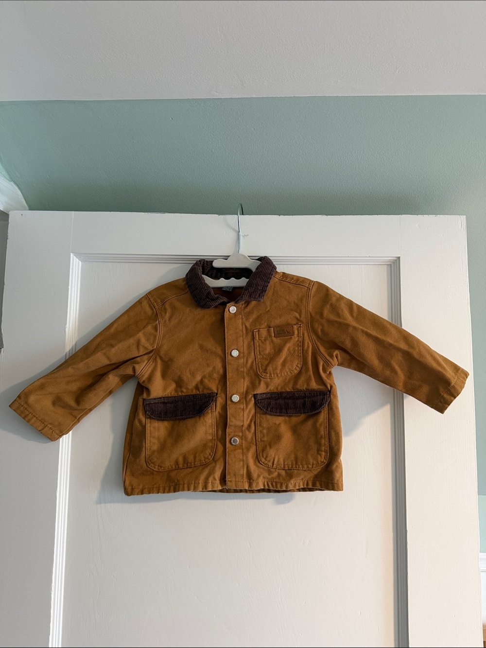 Eddie Bauer Brown Jacket with Dark Brown Corduroy Trim